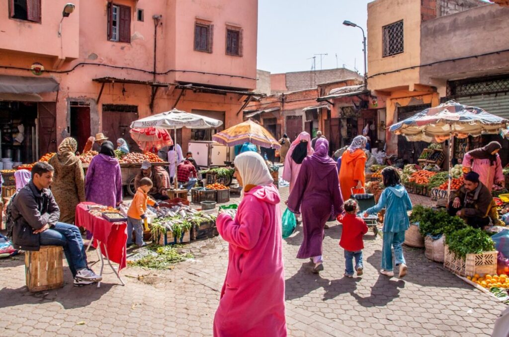 Moroccan markets and desert